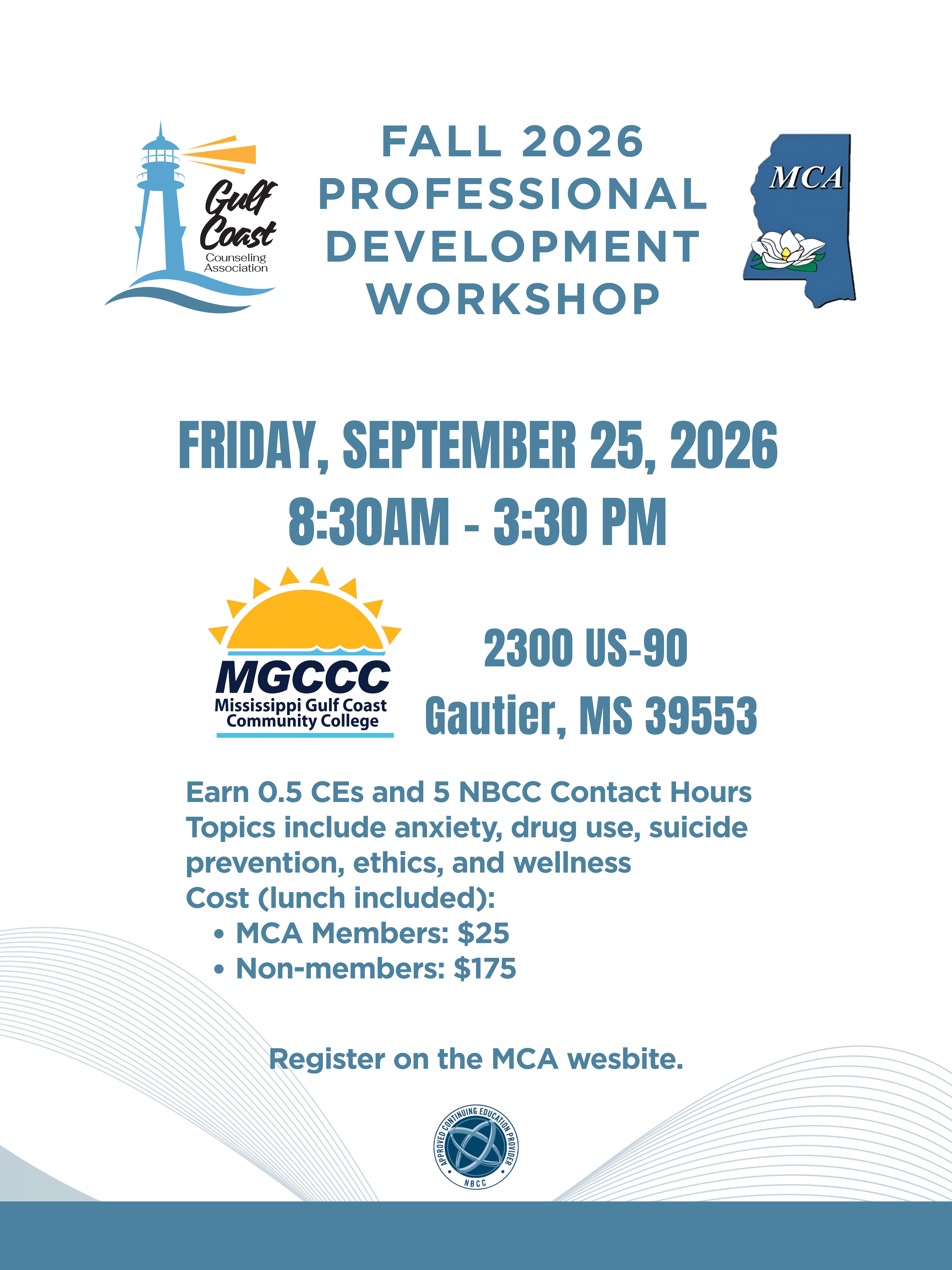 2026 Fall Gulf Coast Workshop Flyer